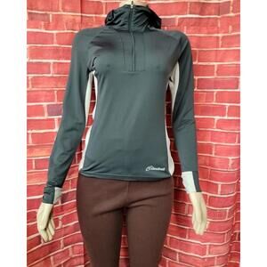 Cloudveil Women's XS Gray Softshell Stretch Hooded Sweatshirt Colorblock #R2